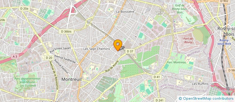 localisation de l'entreprise COMPT INDEPENDAN NEGOC QUINCAI à MONTREUIL