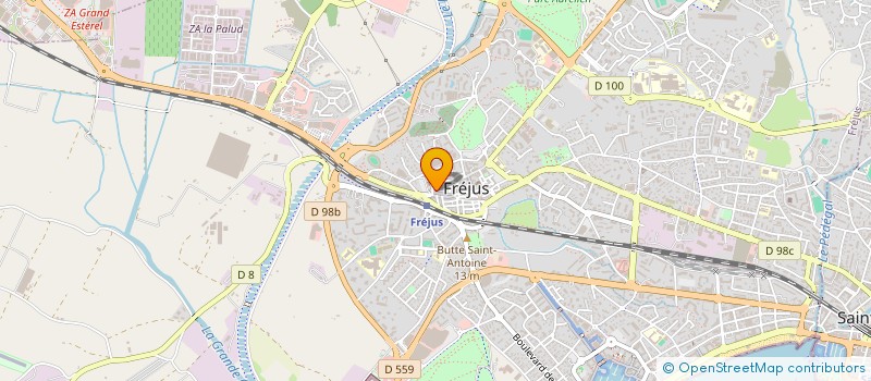 localisation de l'entreprise COMPT MEDITER D ASSUR ET DE CREDITS à FREJUS