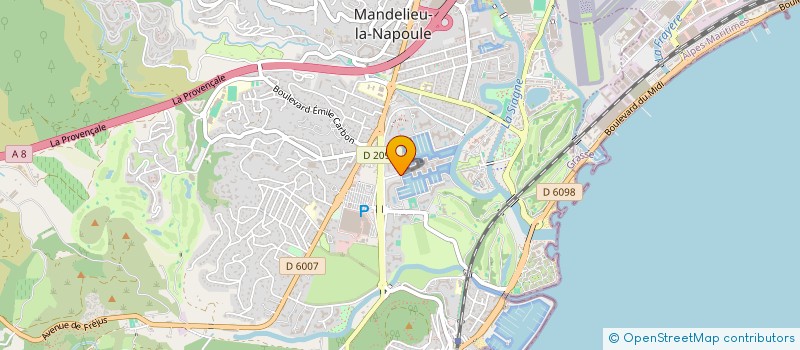 localisation de l'entreprise COMPT REUNIS  MANDELIEU-LA-NAPOULE