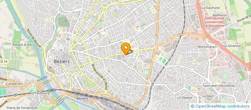 localisation de l'entreprise COMPT SECRETARIAT TRAIT INFORMATIQUE à BEZIERS