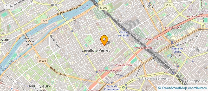 localisation de l'entreprise COMPT@WEB à LEVALLOIS-PERRET