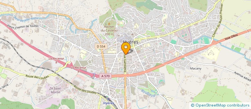 localisation de l'entreprise COMPTA 83 à HYERES