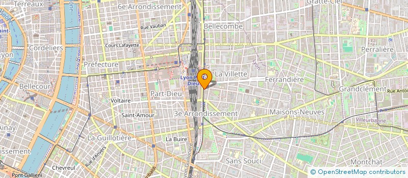localisation de l'entreprise COMPTA ETUDES CONSEILS INFORMATIQUES à LYON