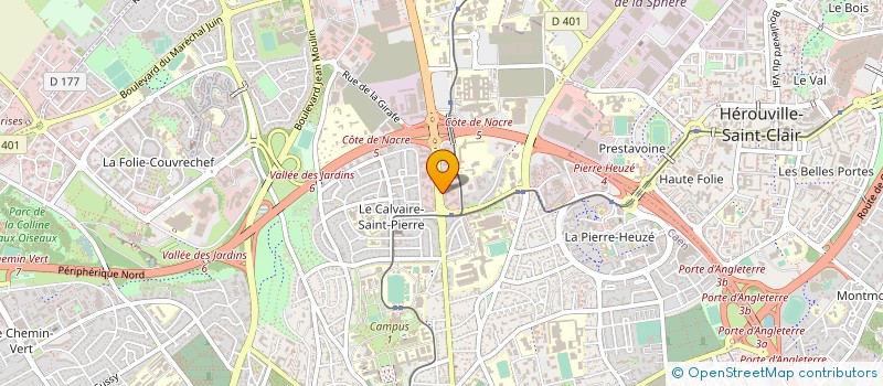 localisation de l'entreprise COMPTA EXPERT CAEN à CAEN
