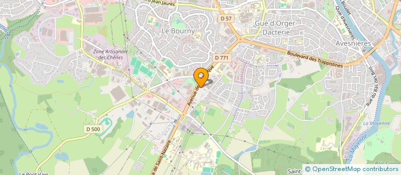 localisation de l'entreprise COMPTA EXPERT DSI à LAVAL