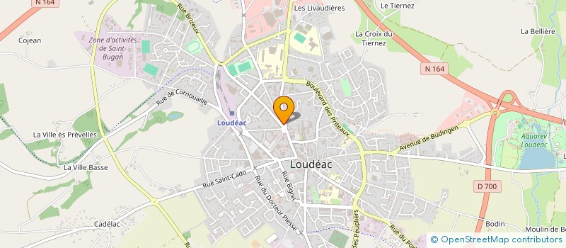 localisation de l'entreprise COMPTA EXPERT LOUDEAC à LOUDEAC