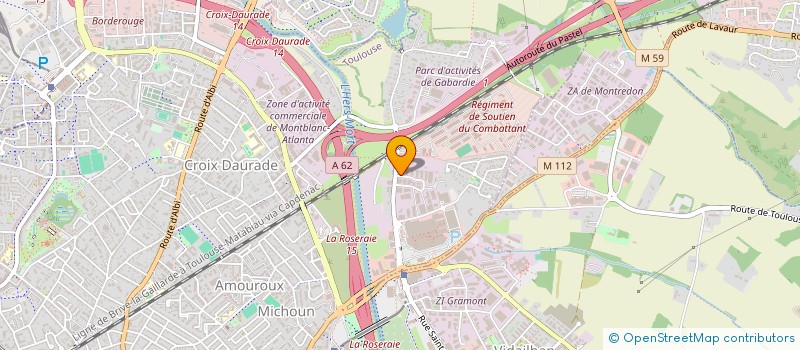 localisation de l'entreprise COMPTA + GESTION à TOULOUSE