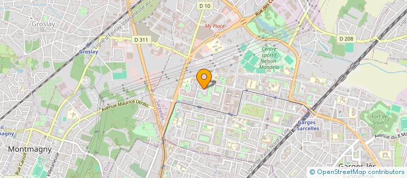 localisation de l'entreprise COMPTA PANDA  SARCELLES