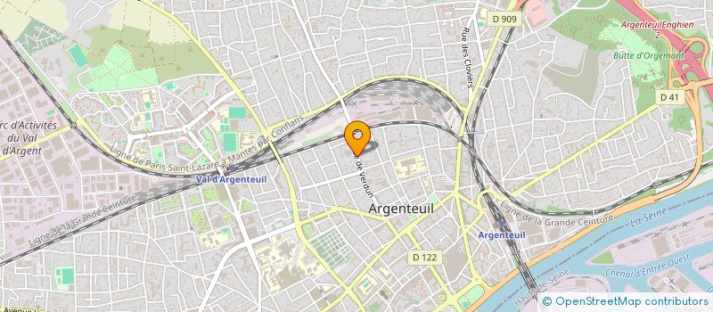 localisation de l'entreprise COMPTABILITE-CHIFFRES-EXPERTISE  ARGENTEUIL