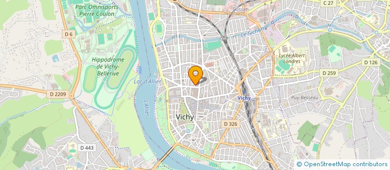 localisation de l'entreprise COMPTABILITE ET GESTION DU CENTRE à VICHY