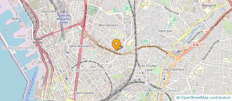 localisation de l'entreprise COMPTABILITE GESTION INFORMAT RAPPROCHEE à MARSEILLE