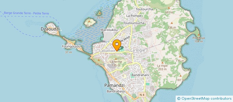 localisation de l'entreprise COMPTABILITE MAYOTTE SARL à DZAOUDZI