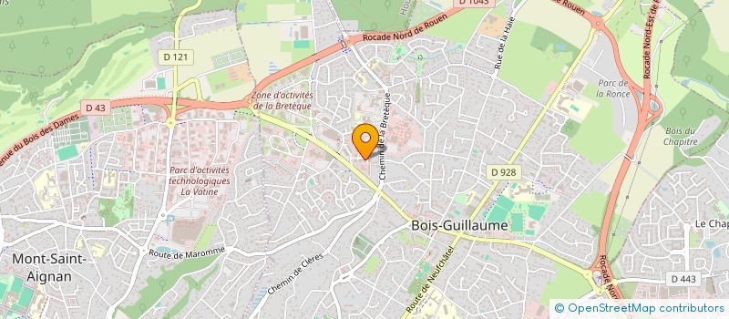 localisation de l'entreprise COMPTABILITE REVISION GESTION à BOIS-GUILLAUME