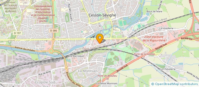 localisation de l'entreprise COMPTACOM RECRUTEMENT à CESSON-SEVIGNE