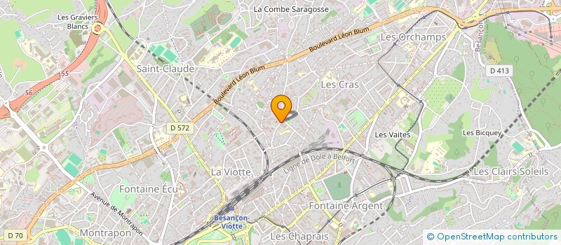 localisation de l'entreprise COMPTAFLUENCE  BESANCON