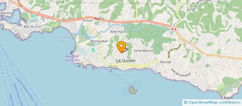 localisation de l'entreprise COMPTAFORM à LE GOSIER