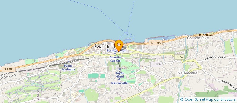 localisation de l'entreprise COMPTAFRANCE à EVIAN-LES-BAINS