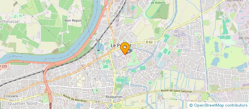 localisation de l'entreprise COMPTAGEST FORMATION ET CONSEIL  LE PONTET