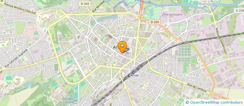 localisation de l'entreprise COMPTALITIK à ARRAS