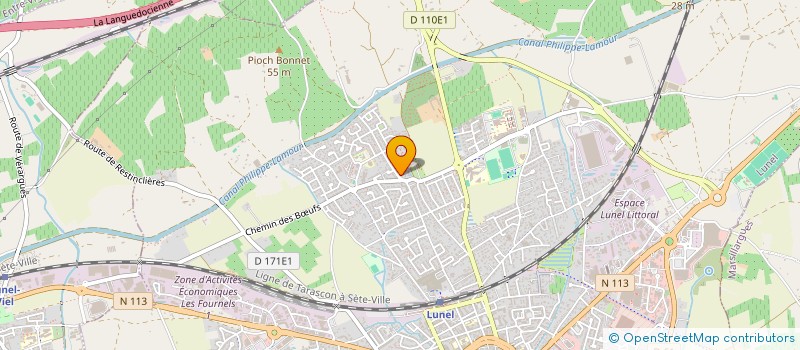 localisation de l'entreprise COMPTALUNE GESTION EXPERTISE à LUNEL
