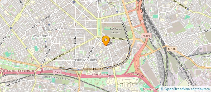 localisation de l'entreprise COMPTAMAX à LILLE