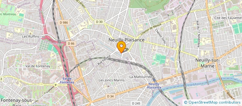 localisation de l'entreprise COMPTAMETRICS  NEUILLY-PLAISANCE