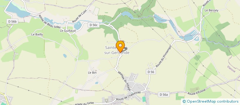 localisation de l'entreprise COMPTE ECOLE ANDRE FRENOD  SAINTE-ANNE-SUR-GERVONDE