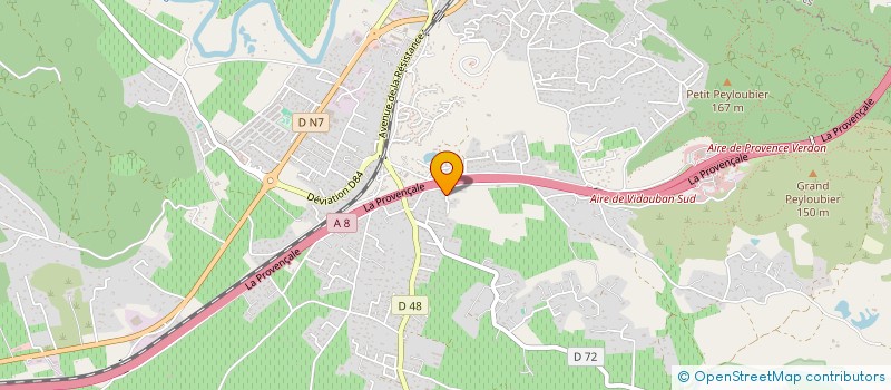 localisation de l'entreprise COMPTE-PERRUCHOT  VIDAUBAN