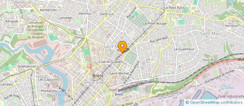 localisation de l'entreprise COMPTE SUR TOIT  BREST