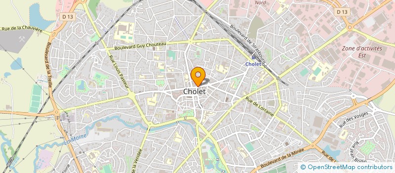 localisation de l'entreprise COMPTE TOURS à CHOLET