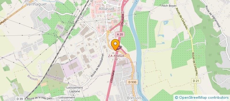 localisation de l'entreprise COMPTEC SA à MONTAUBAN