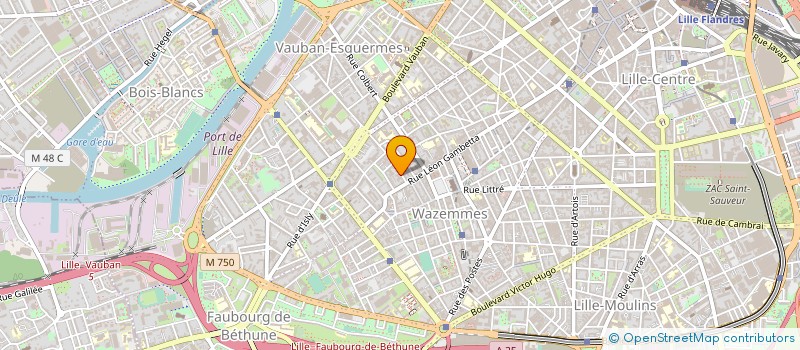 localisation de l'entreprise COMPTESSA à LILLE