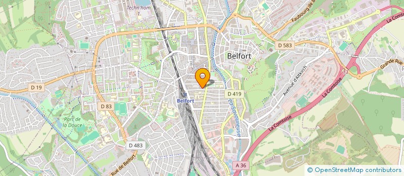 localisation de l'entreprise COMPTEX IMMOBILIER  BELFORT