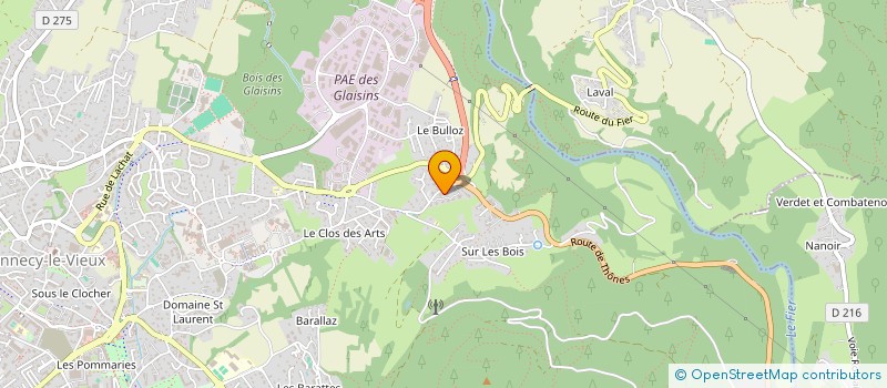 localisation de l'entreprise COMPTINE EGLANTINE à ANNECY