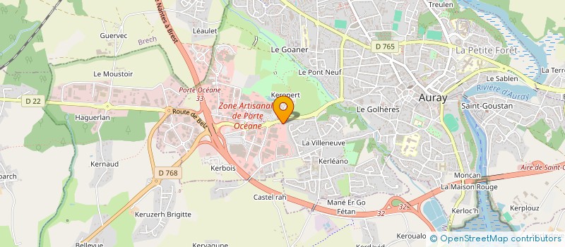 localisation de l'entreprise COMPTOIR 56 à AURAY