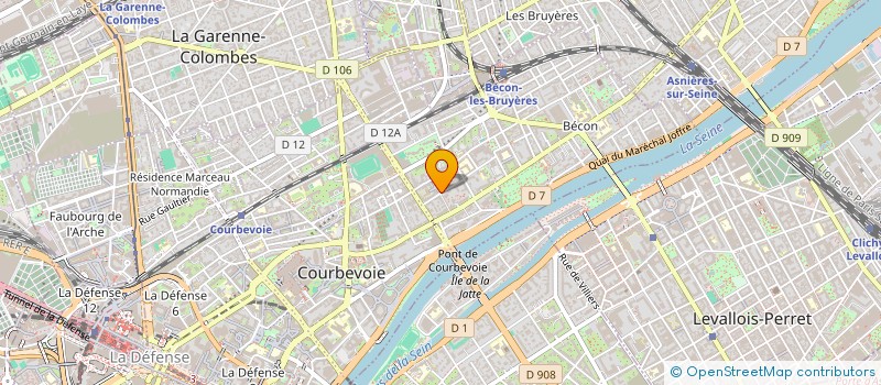 localisation de l'entreprise COMPTOIR ACCESSOIRES PIECES 66 à COURBEVOIE