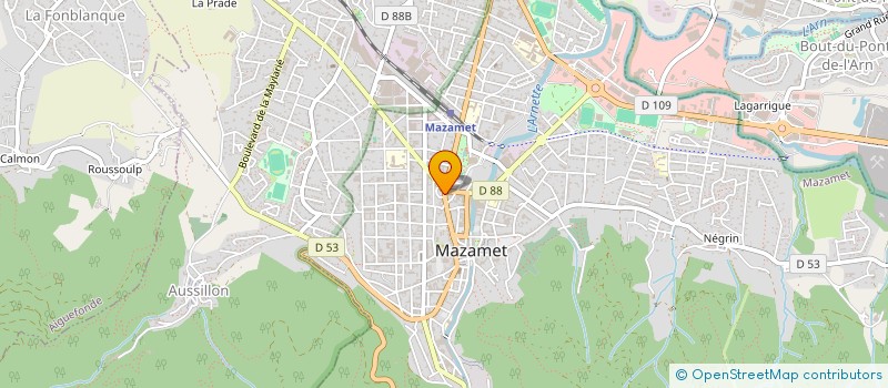 localisation de l'entreprise COMPTOIR ACHAT METAUX PRECIEUX MAZAMET à MAZAMET
