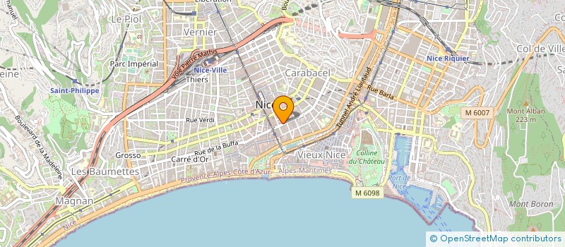 localisation de l'entreprise COMPTOIR ACHAT VENTE BIJOUTERI ARGENTERI à NICE