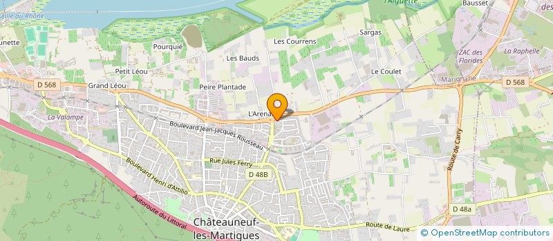 localisation de l'entreprise COMPTOIR AGRICOLE à CHATEAUNEUF-LES-MARTIGUES