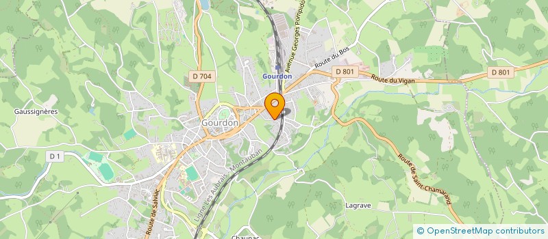 localisation de l'entreprise COMPTOIR AGRICOLE DU GOURDONNAIS  GOURDON