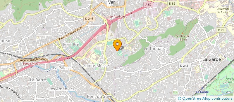 localisation de l'entreprise COMPTOIR ALIMENTAIR TOULONNAIS à TOULON