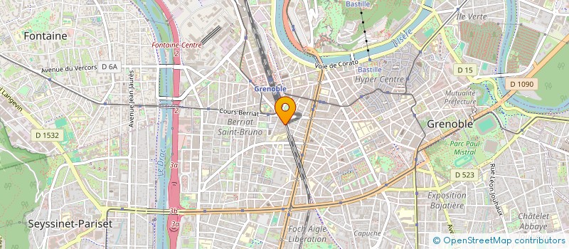 localisation de l'entreprise COMPTOIR ALPIN DES PAPIERS ET PEINTURES à GRENOBLE