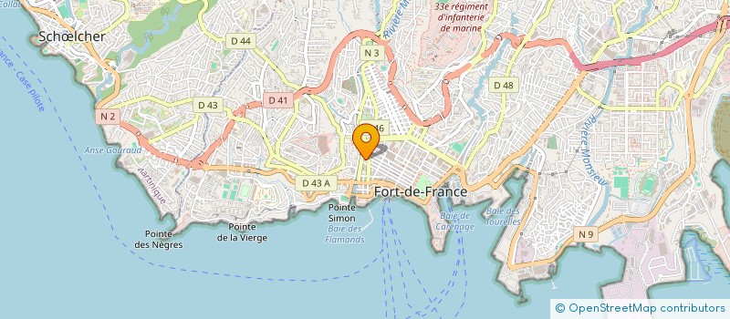 localisation de l'entreprise COMPTOIR ANTILLAIS DE METAUX PRECIEUX à FORT-DE-FRANCE