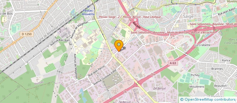 localisation de l'entreprise COMPTOIR AQUITAIN DU PNEU à PESSAC