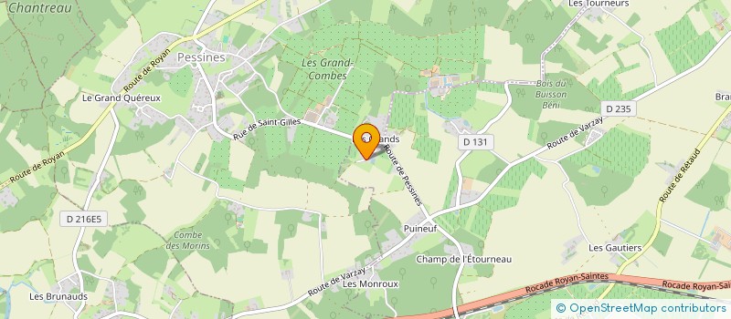 localisation de l'entreprise COMPTOIR ARTISANAL DU PAYS SAINTONGEAIS à SAINTES