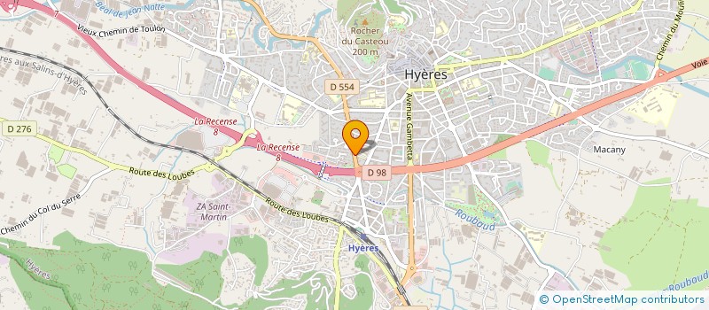 localisation de l'entreprise COMPTOIR AUTO TOULONNAIS à HYERES