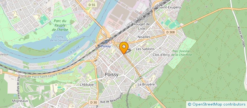 localisation de l'entreprise COMPTOIR AUTOMOBILE NBQ  POISSY