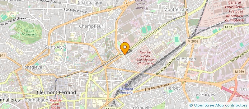 localisation de l'entreprise COMPTOIR AUVERGNAT D'ASSURANCES à CLERMONT-FERRAND