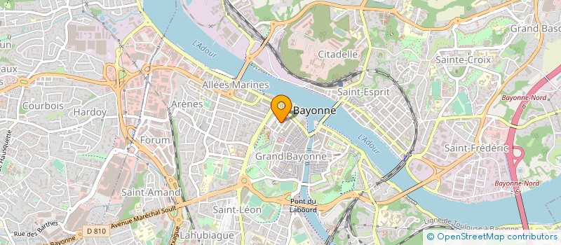 localisation de l'entreprise COMPTOIR BAYONNAIS D'OR ET DE CHANGE à BAYONNE