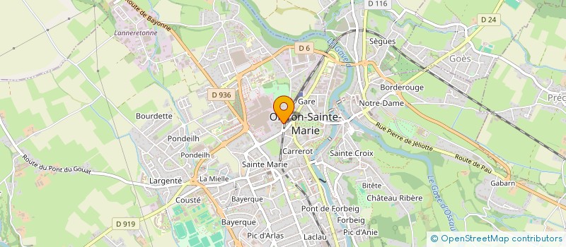 localisation de l'entreprise COMPTOIR BEARNAIS DU PNEU à OLORON-SAINTE-MARIE